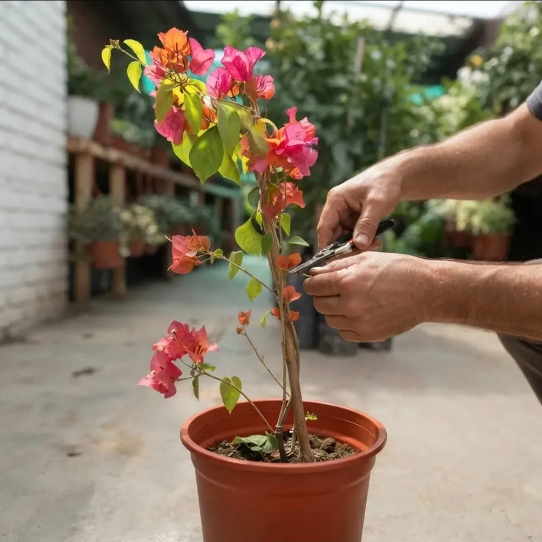 Bugambilia Pequeña Planta Trepadora Fucsia